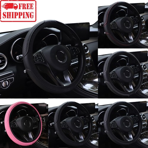 Leather car steering wheel - car,