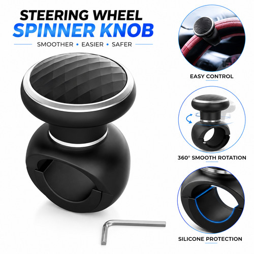 Steering wheel knob spinner - steering,