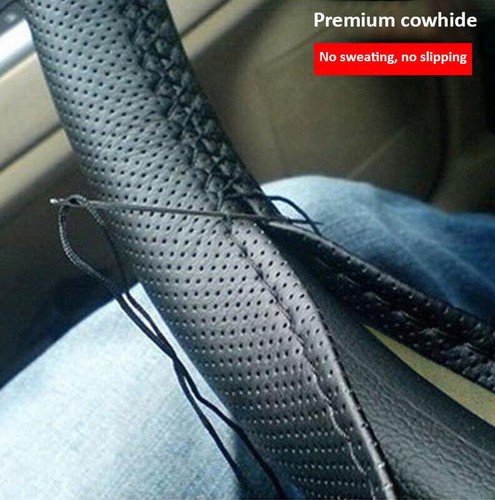 New leather diy car steering - new,