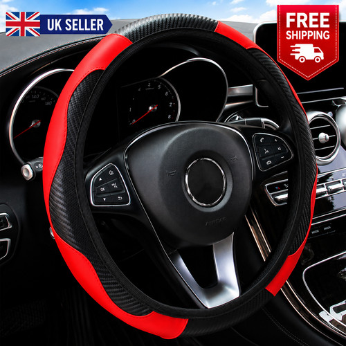 Leather car steering wheel - steering,