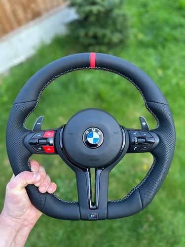 Bmw leather flat bottom - bmw,