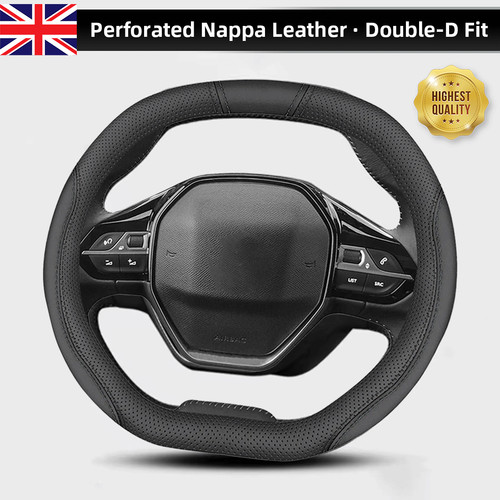 Double perforated leather - double,